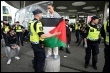 Pro-palstinensische Proteste vor der Malm Arena (AFP)
