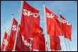 Fahnen mit SPD-Logo (AFP)